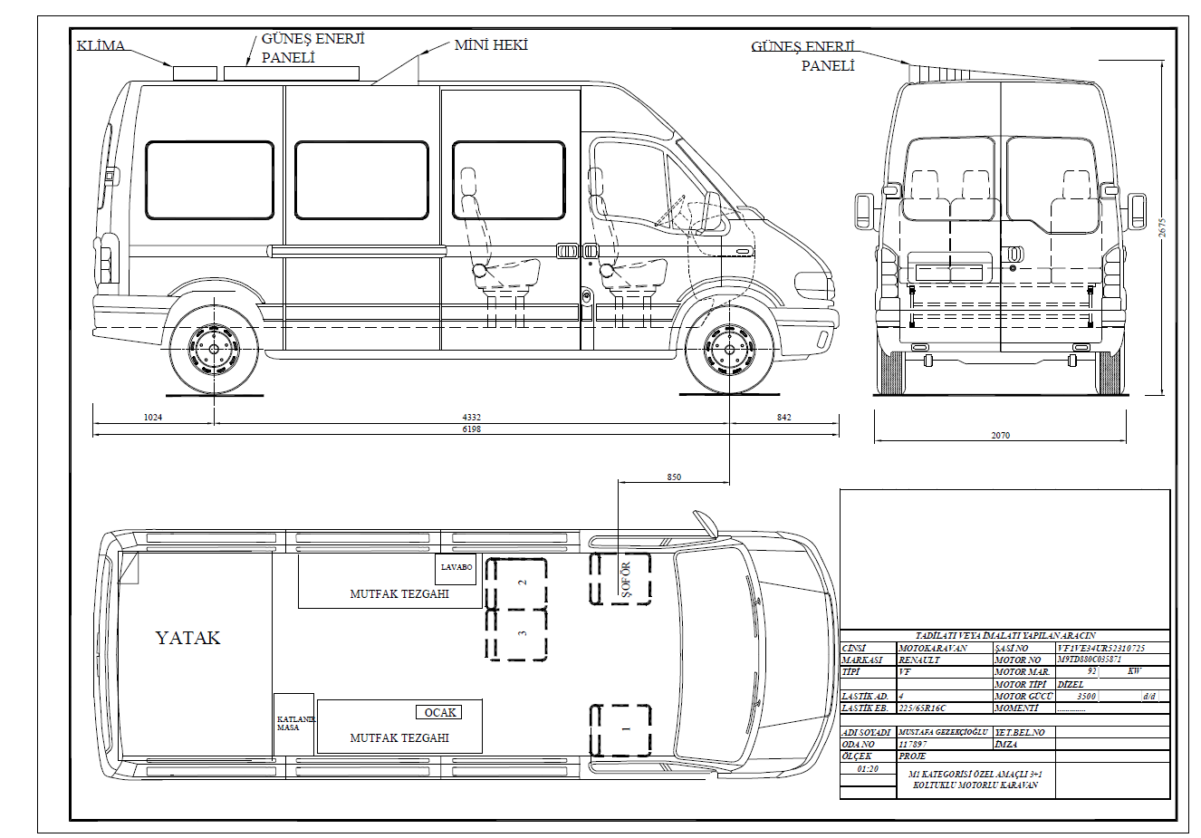 Karavan Dönüşüm Projelendirme